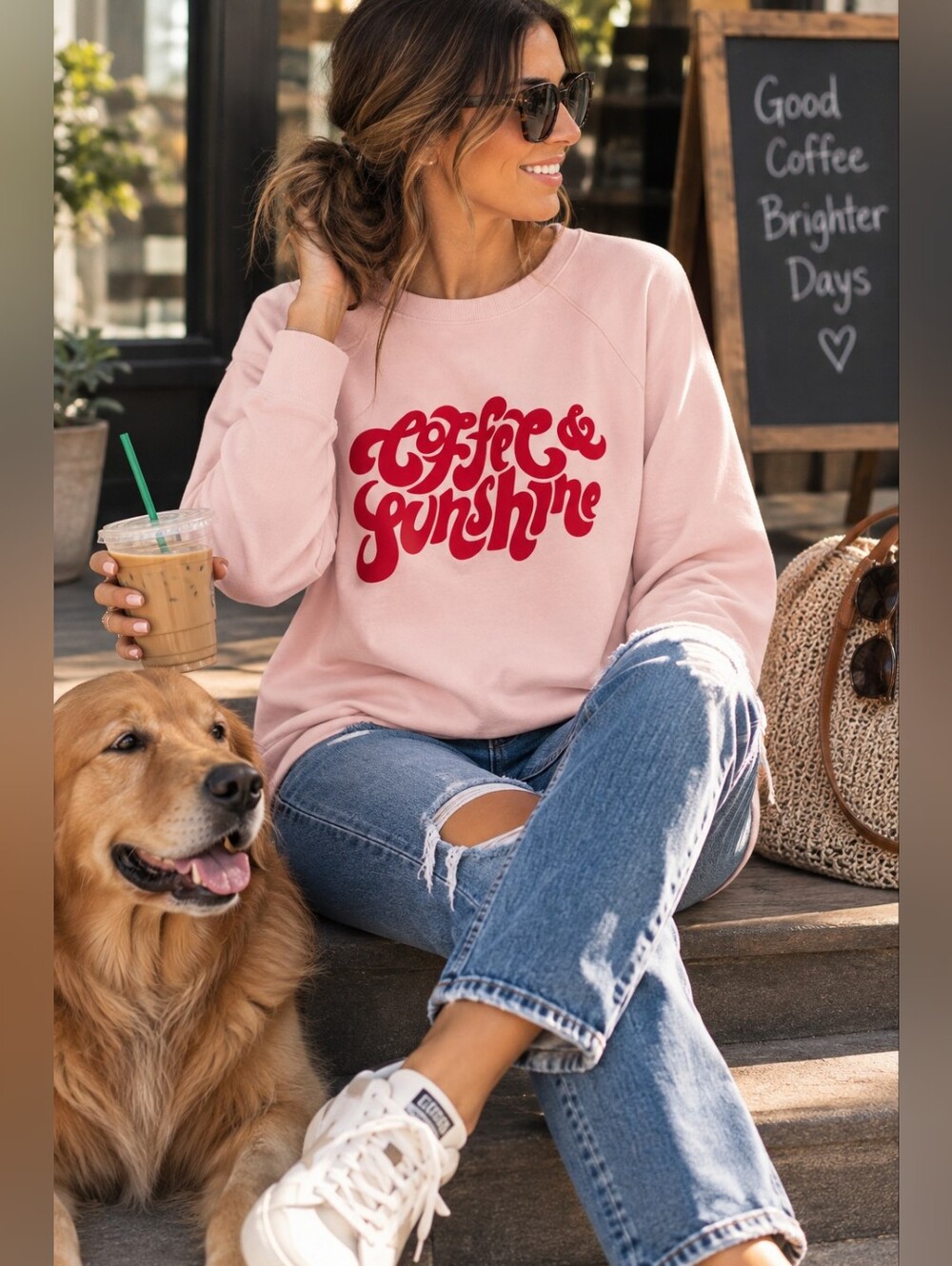 Wildfox life is better coffee & Sunshine sweatshirt new with tags Medium
